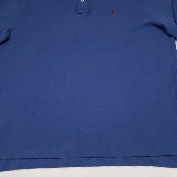 2XL Polo Ralph Lauren Long Sleeve Polo Blue XXL In - Picture 12 of 12